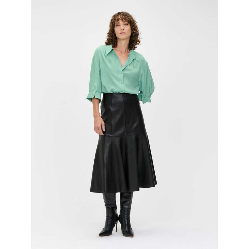 Veronika Maine Georgette Tuck Sleeve Shirt image number 6